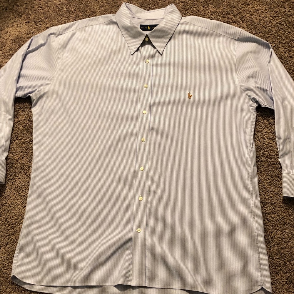Ralph Lauren Long Sleeve Button Down Oxford Shirt Classic Fit 20-34/35